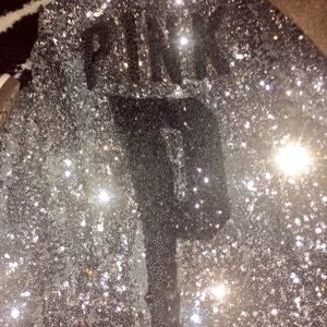 Pink bling varsity jacket